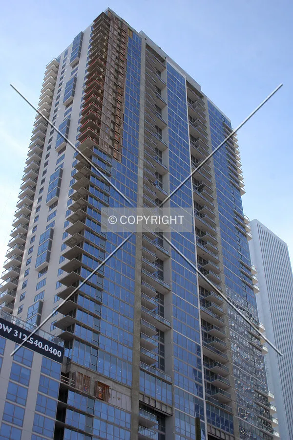 Looking up from the northeast