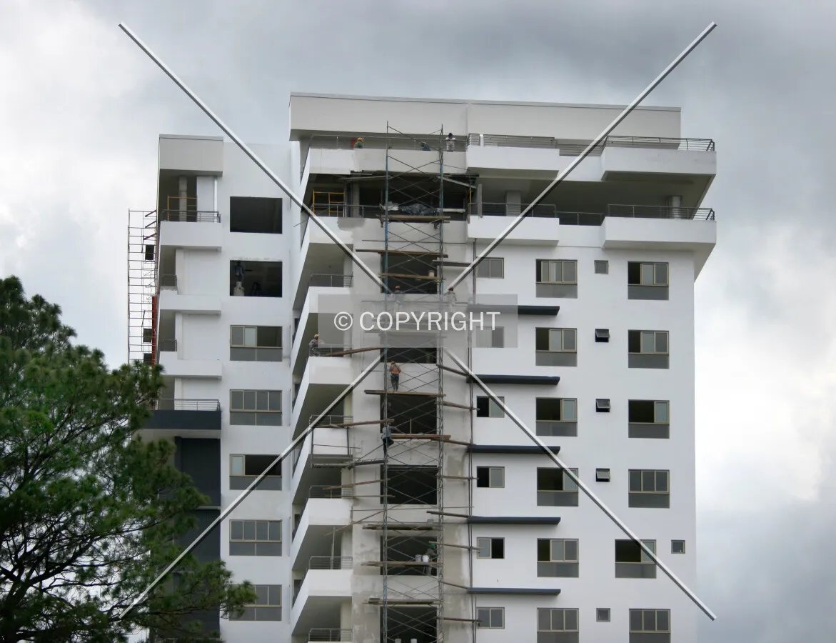 Top floors from the east