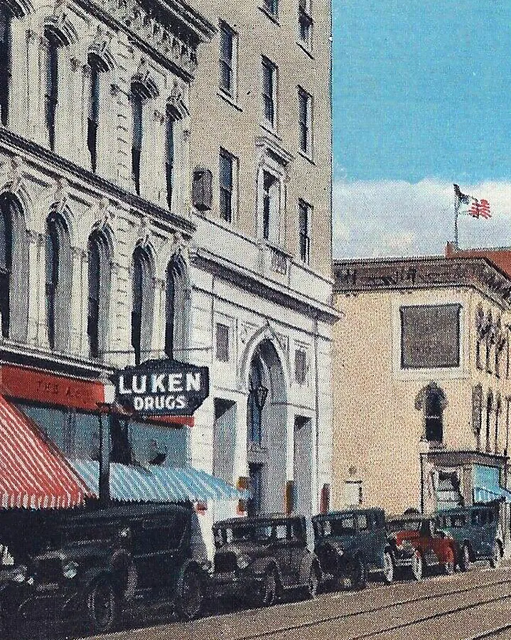 Vintage view from the southwest before renovation