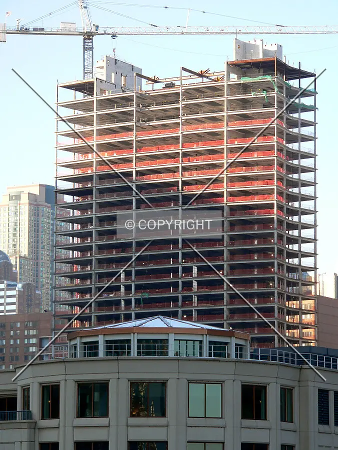 View to the northwest from upper Wacker Drive