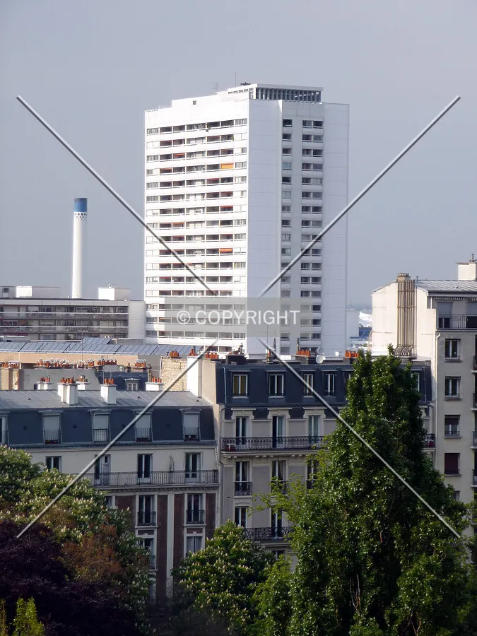 View from Parc des Buttes Chaumont