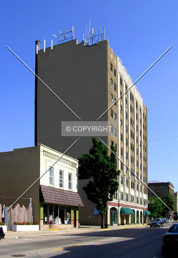 From the north along Main Street