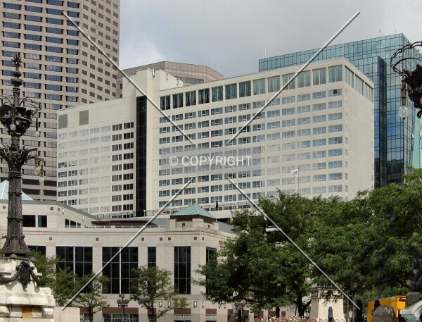 View to the northwest across Monument Circle