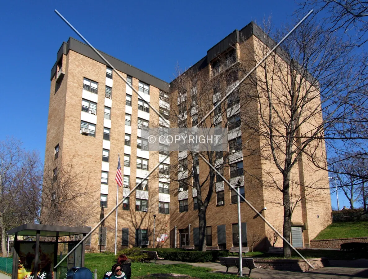 View from the southwest on Riverdale Avenue