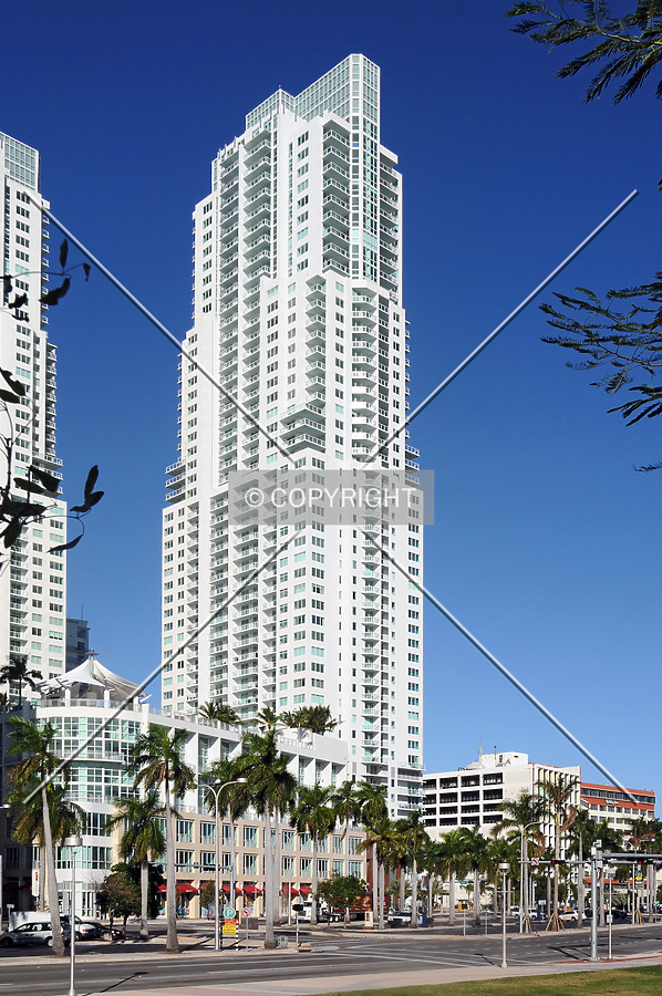 View from the southeast across Biscayne Boulevard