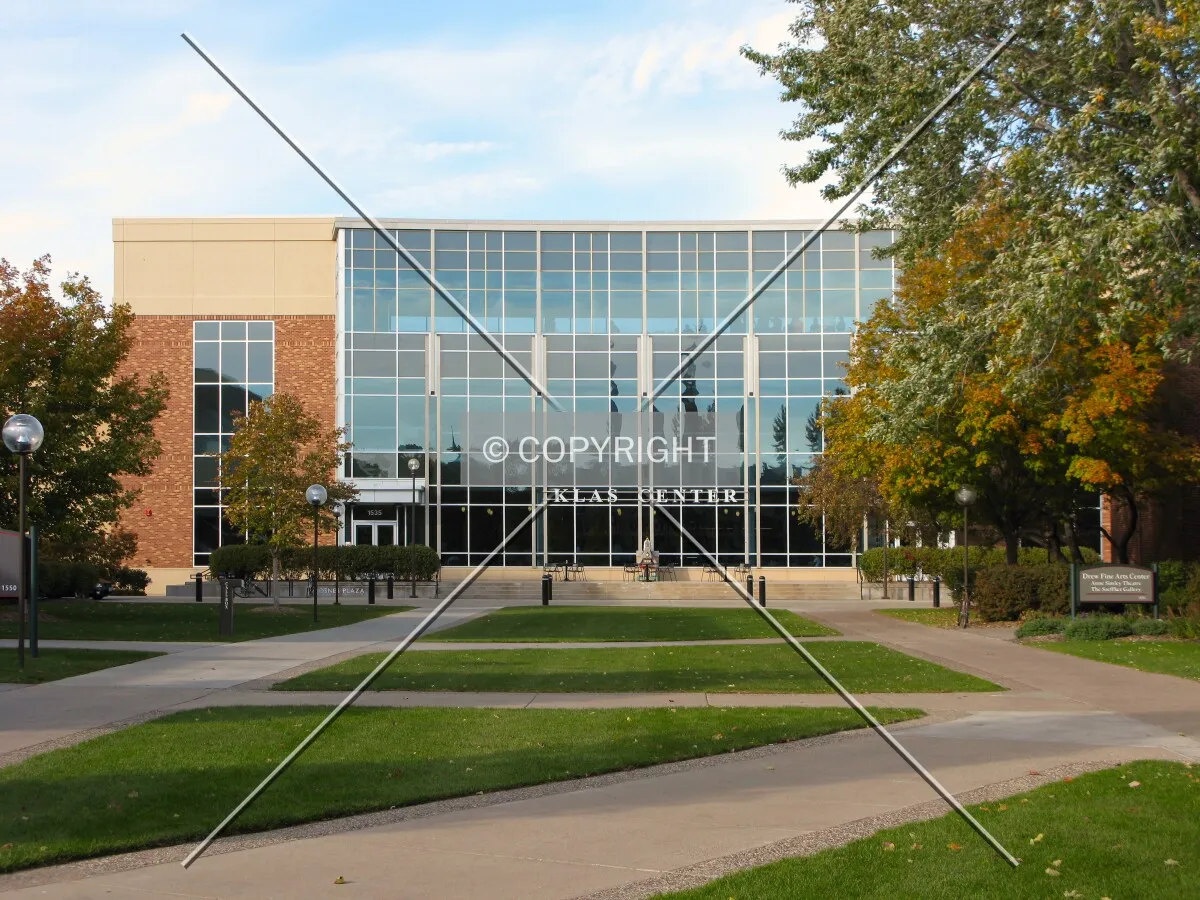 View to the north along the University Mall