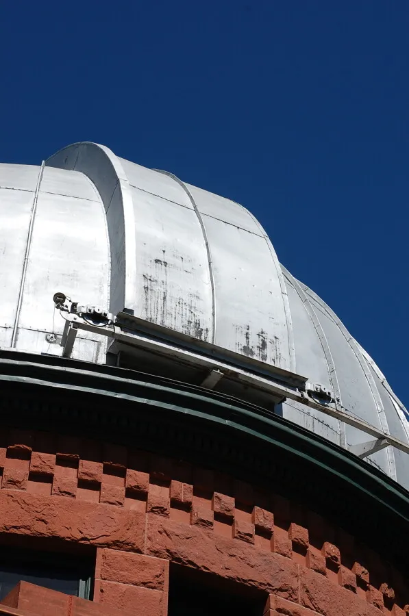 View of the domed roof with the telescope opening