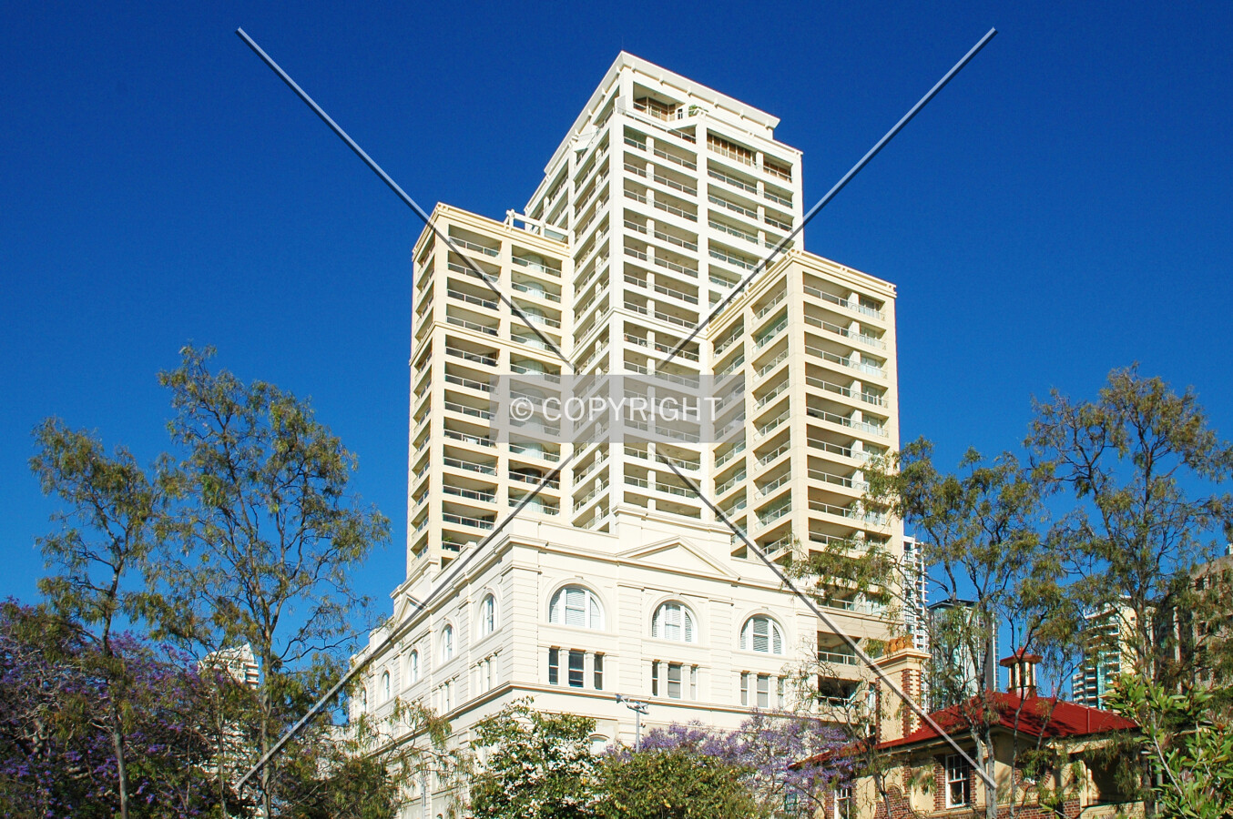 As seen from the east