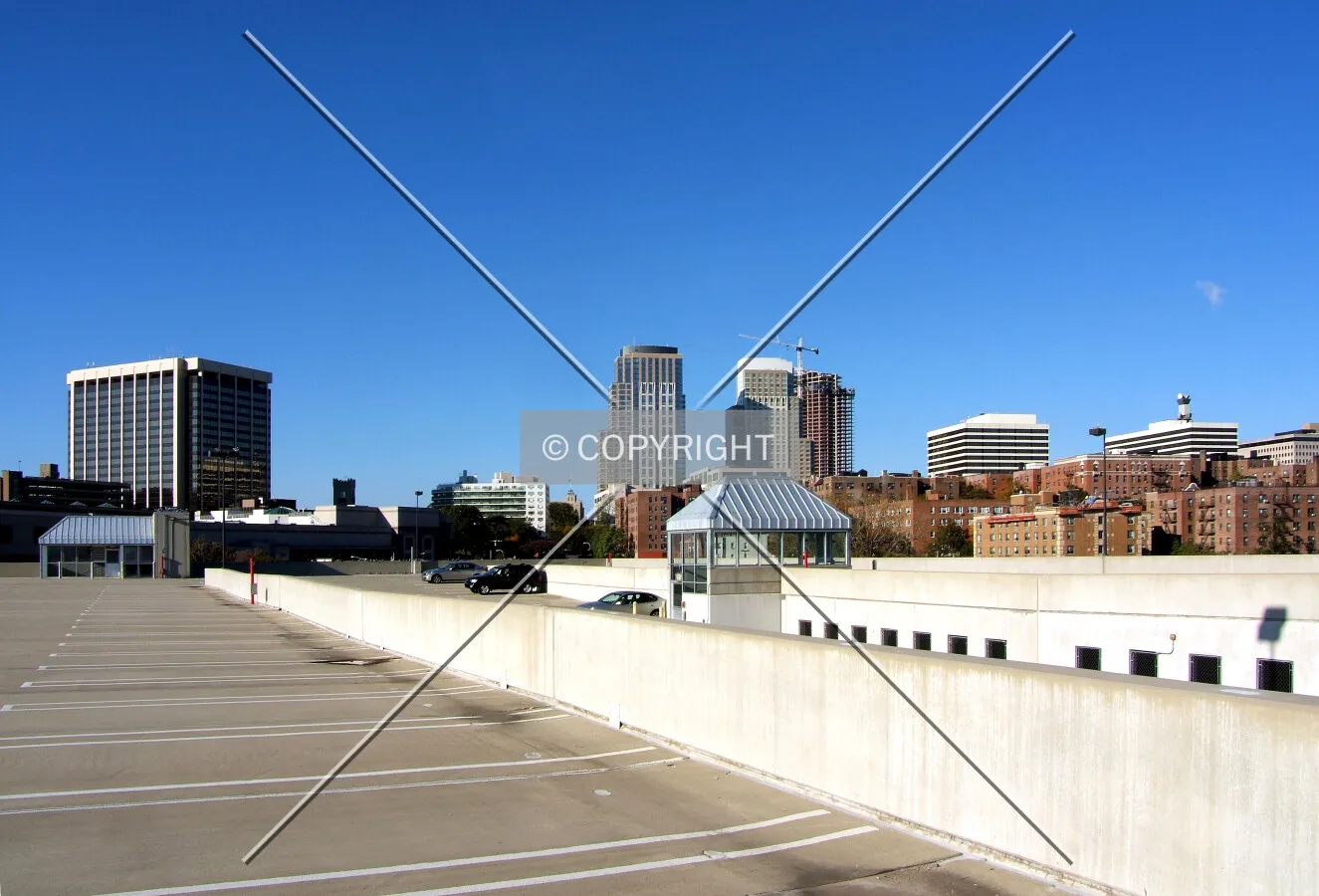 Downtown from the southeast