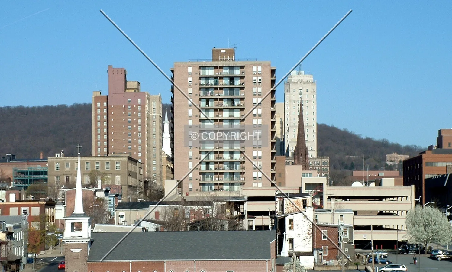 View from the west