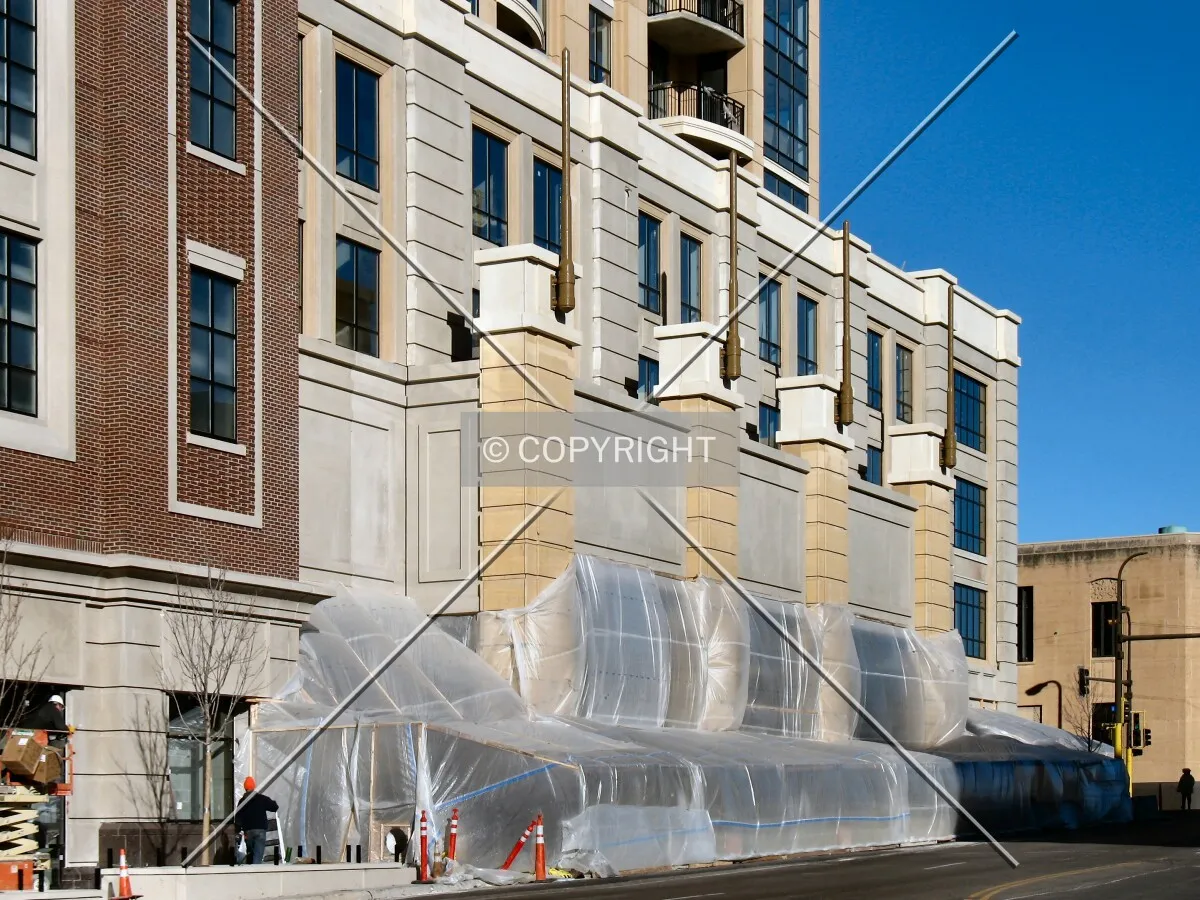 Future tower entrance from across 3rd Avenue South