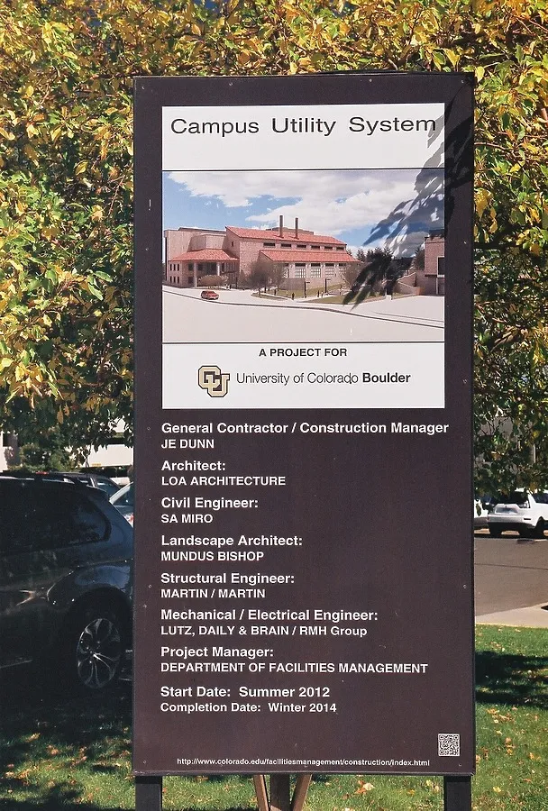 Construction signage