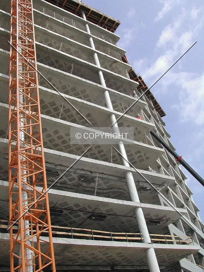 Close view of the facade