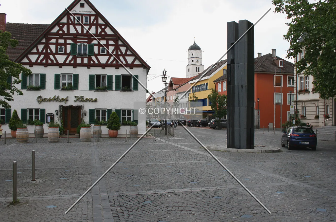 City centre as seen from Vohlinstrasse
