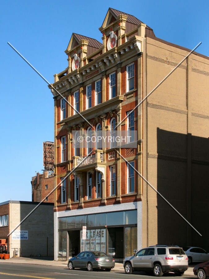 View to the east across East 7th Street
