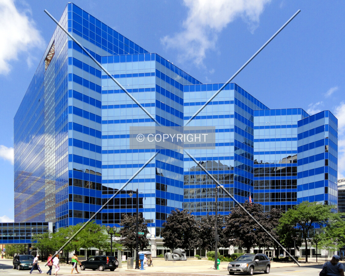 From across West Wisconsin Avenue to the southeast
