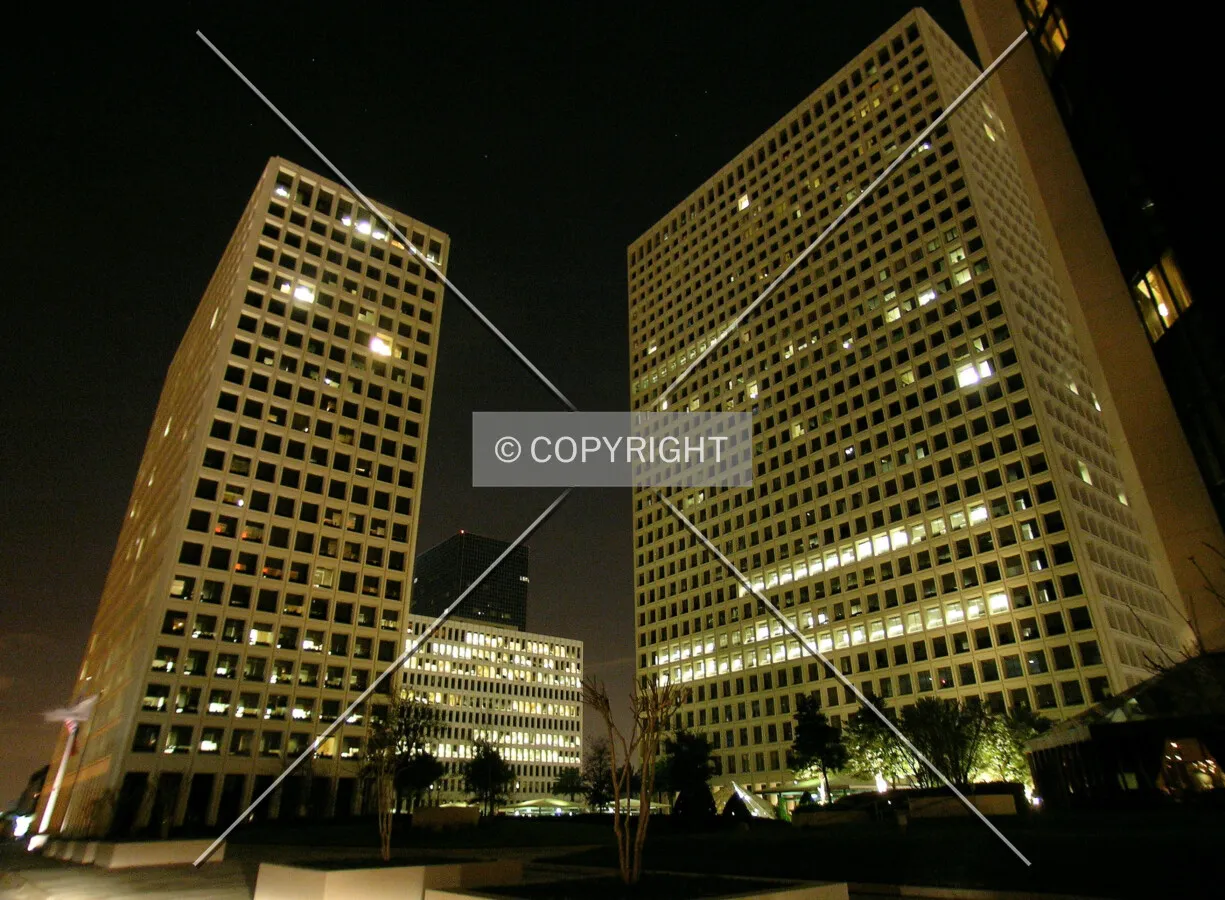 Night view of the complex