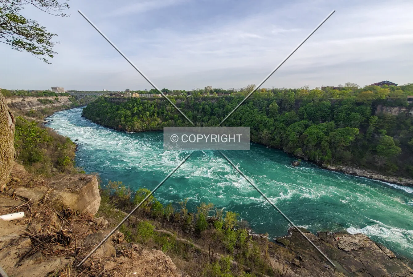 Looking out at the Niagara River; May 23, 2020