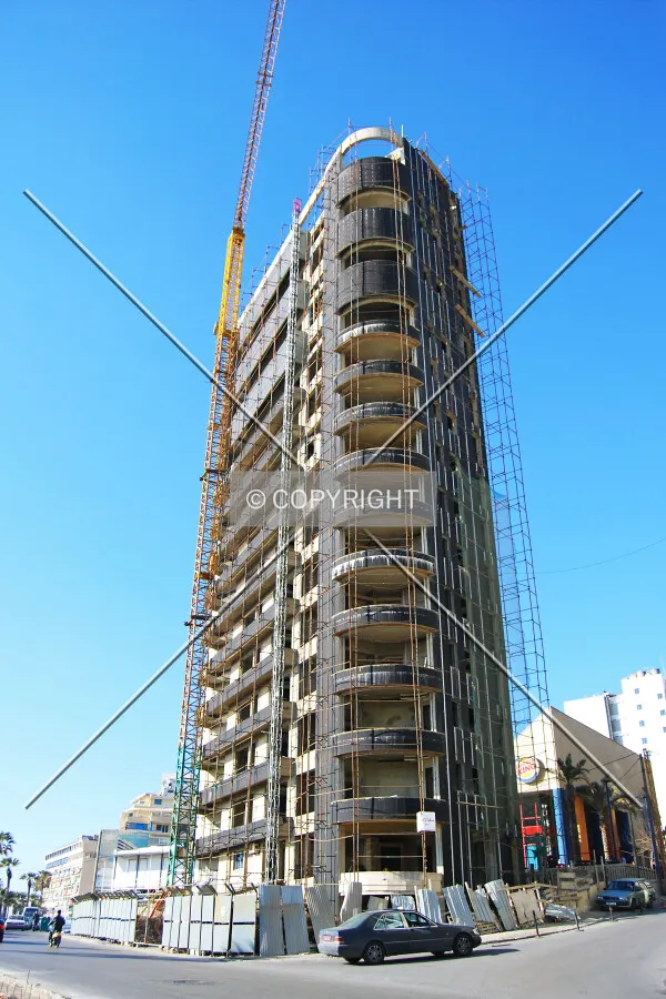 Looking up from street level