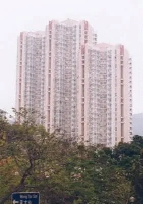 Development seen behind a park