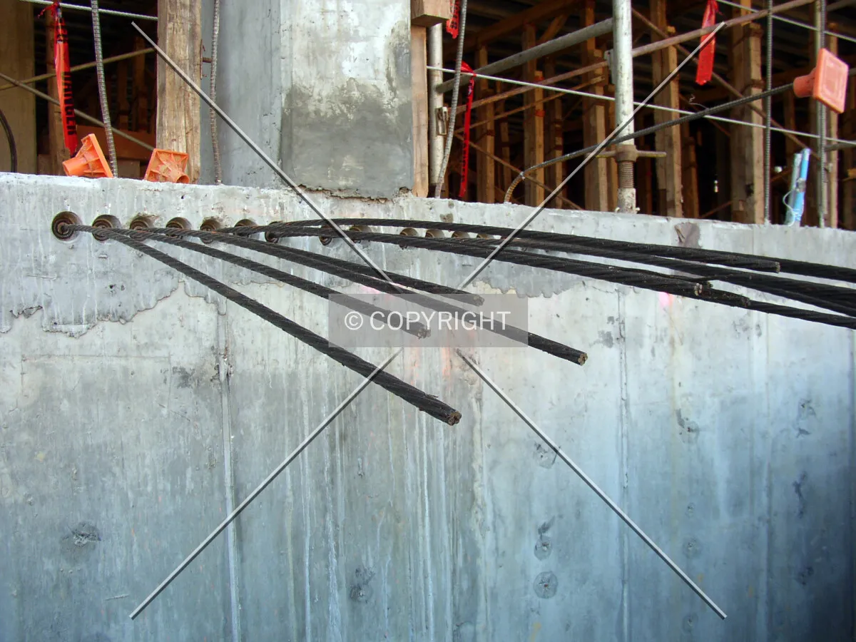 Detail of construction of the base on the northern side