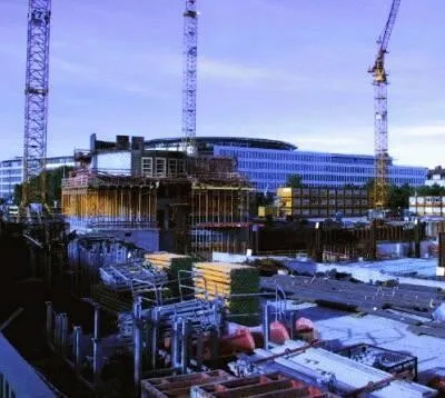 Colourful construction site photo