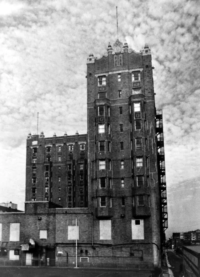 View from the southeast