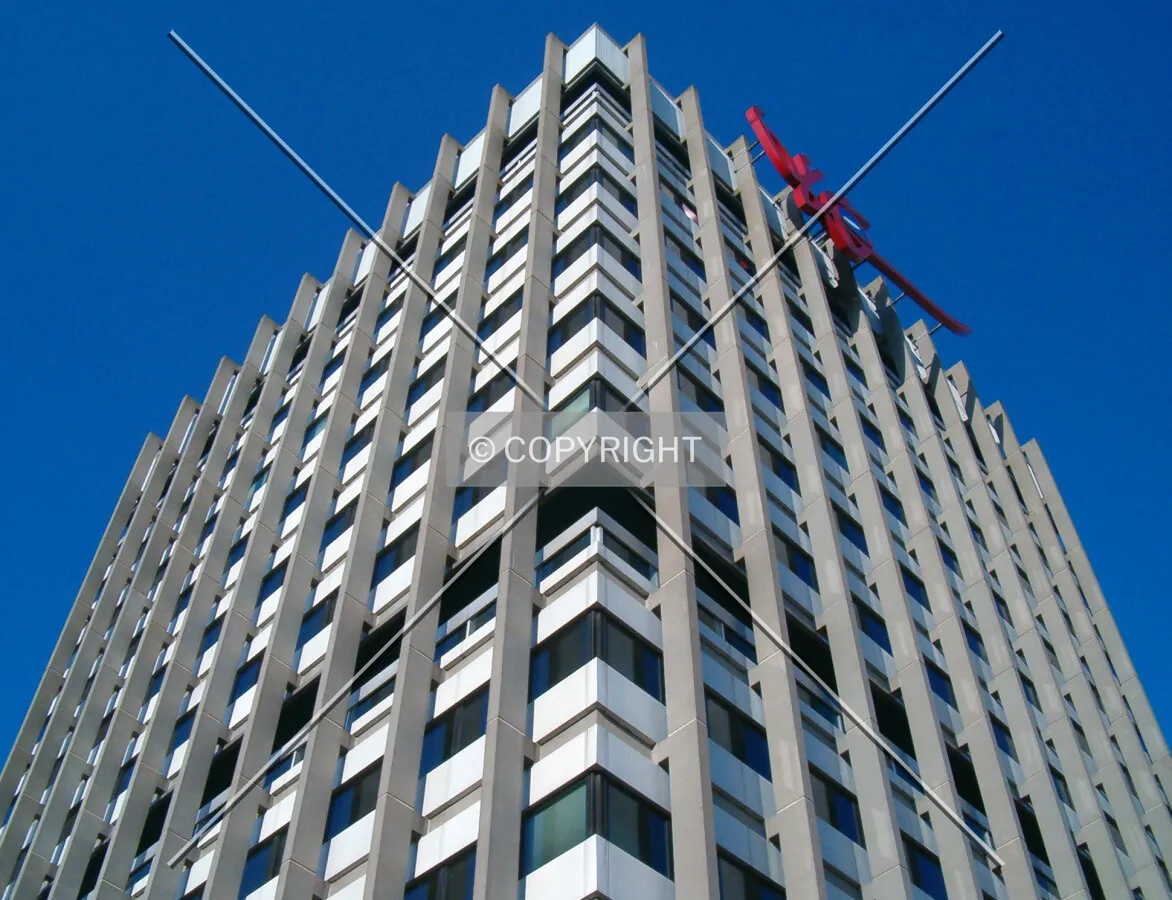 Looking up from the southeast