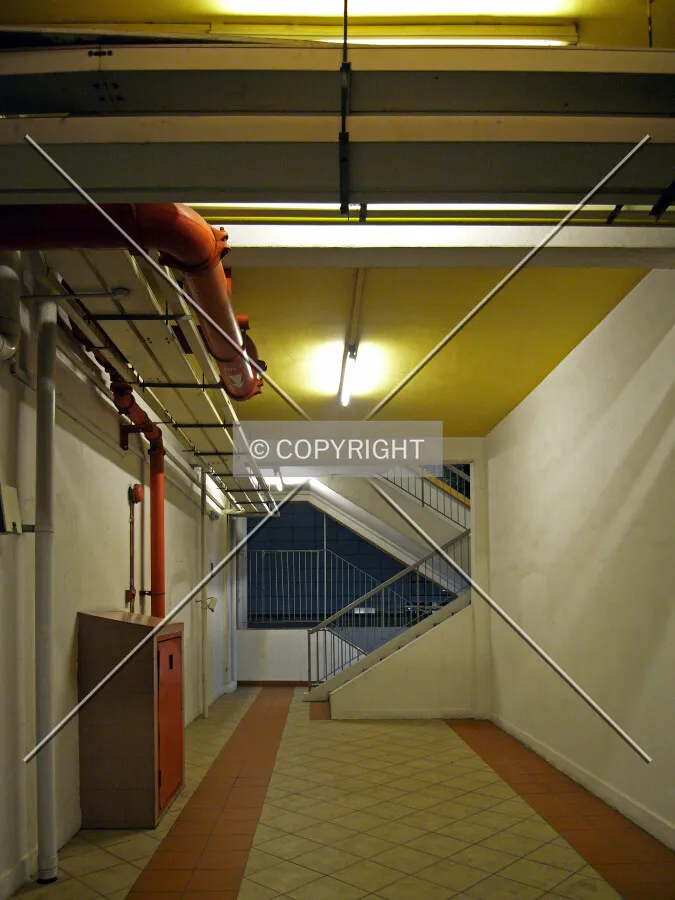 View of the access to the stairwell on the void deck level