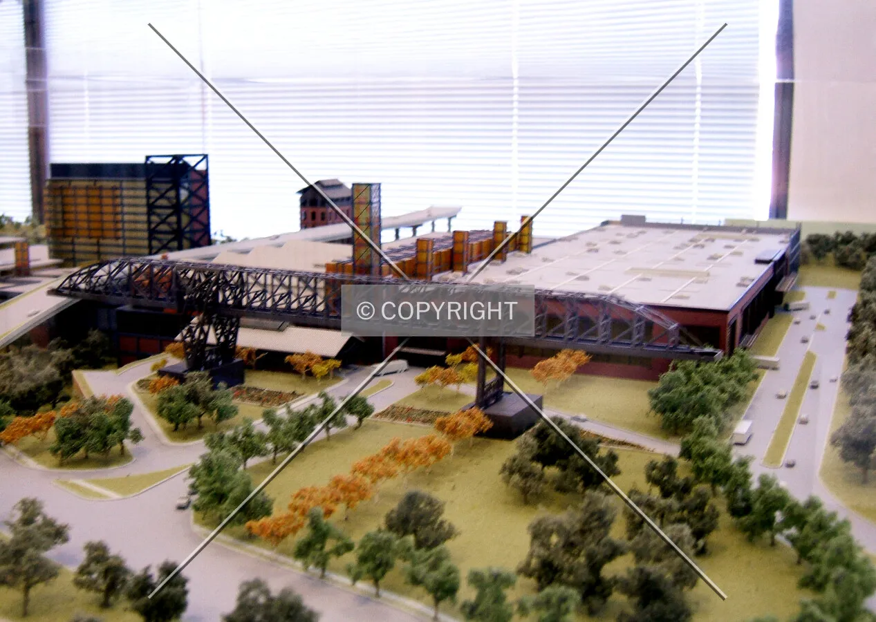 Model displayed in Bethlehem City Hall showing the Casino and Parking Deck viewed from the southeast