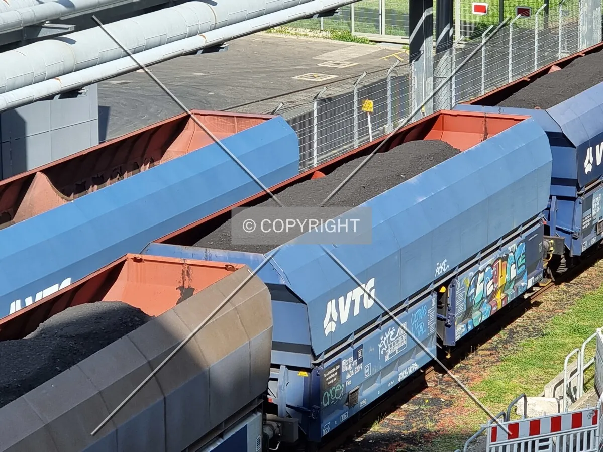 Coal train in Frankfurt