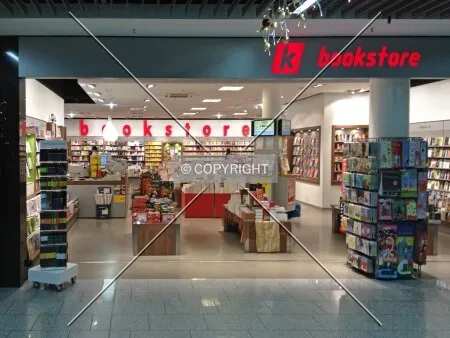 A view into a bookstore