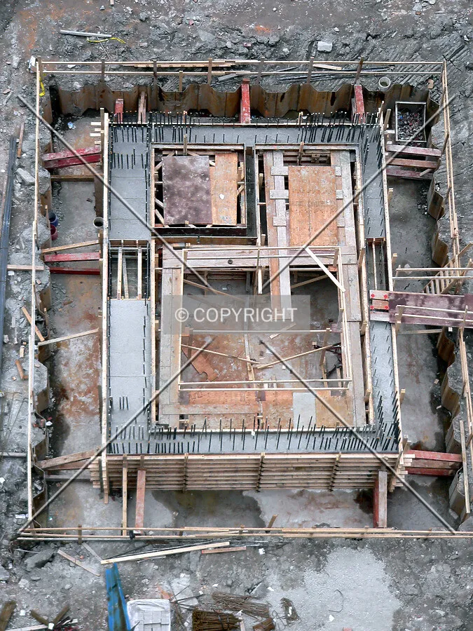 The northern elevator core pit