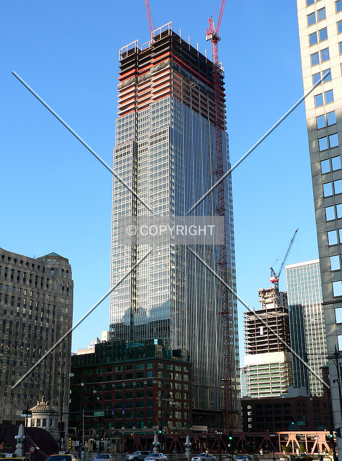 View to the northeast from Wacker Drive