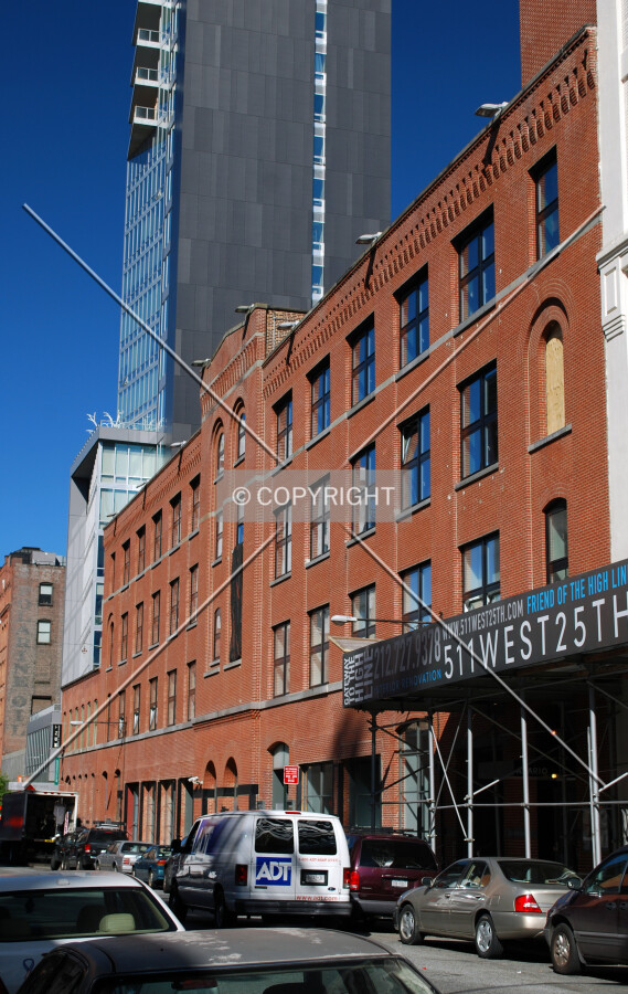 View along West 25th Street