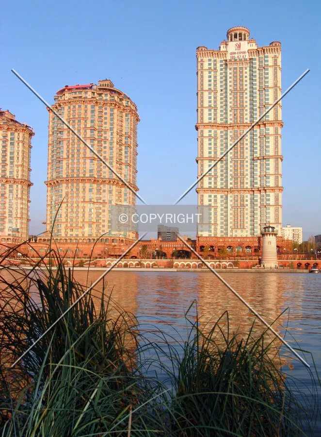 The western view from across the river