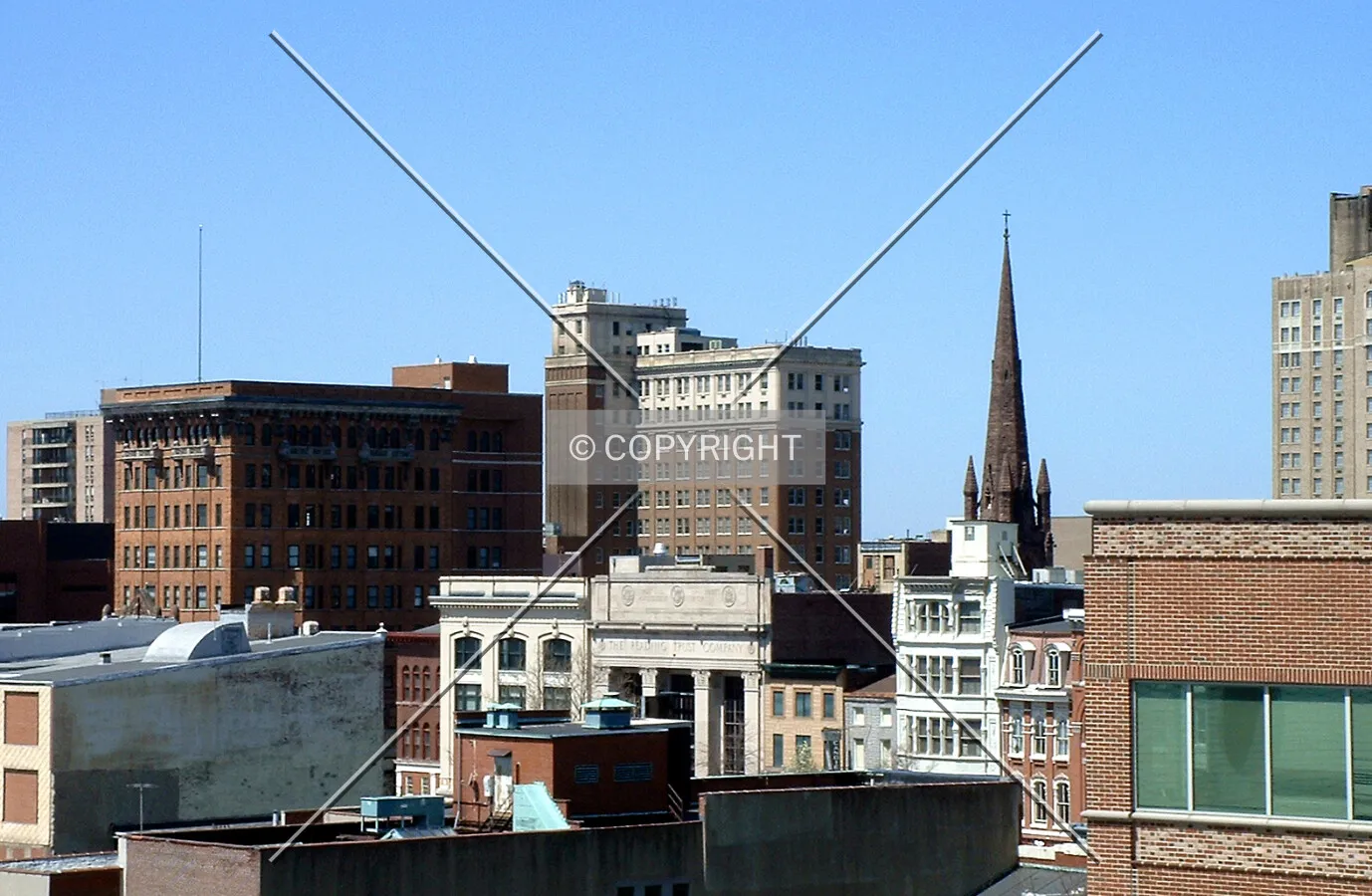 View from the southeast