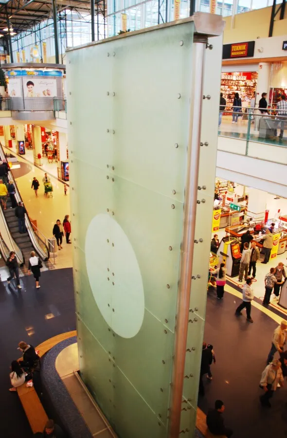 Art installment inside the main hall