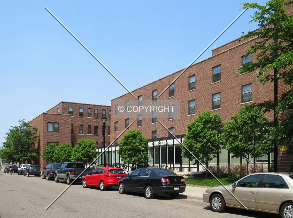 View to the northwest across East 18th Street