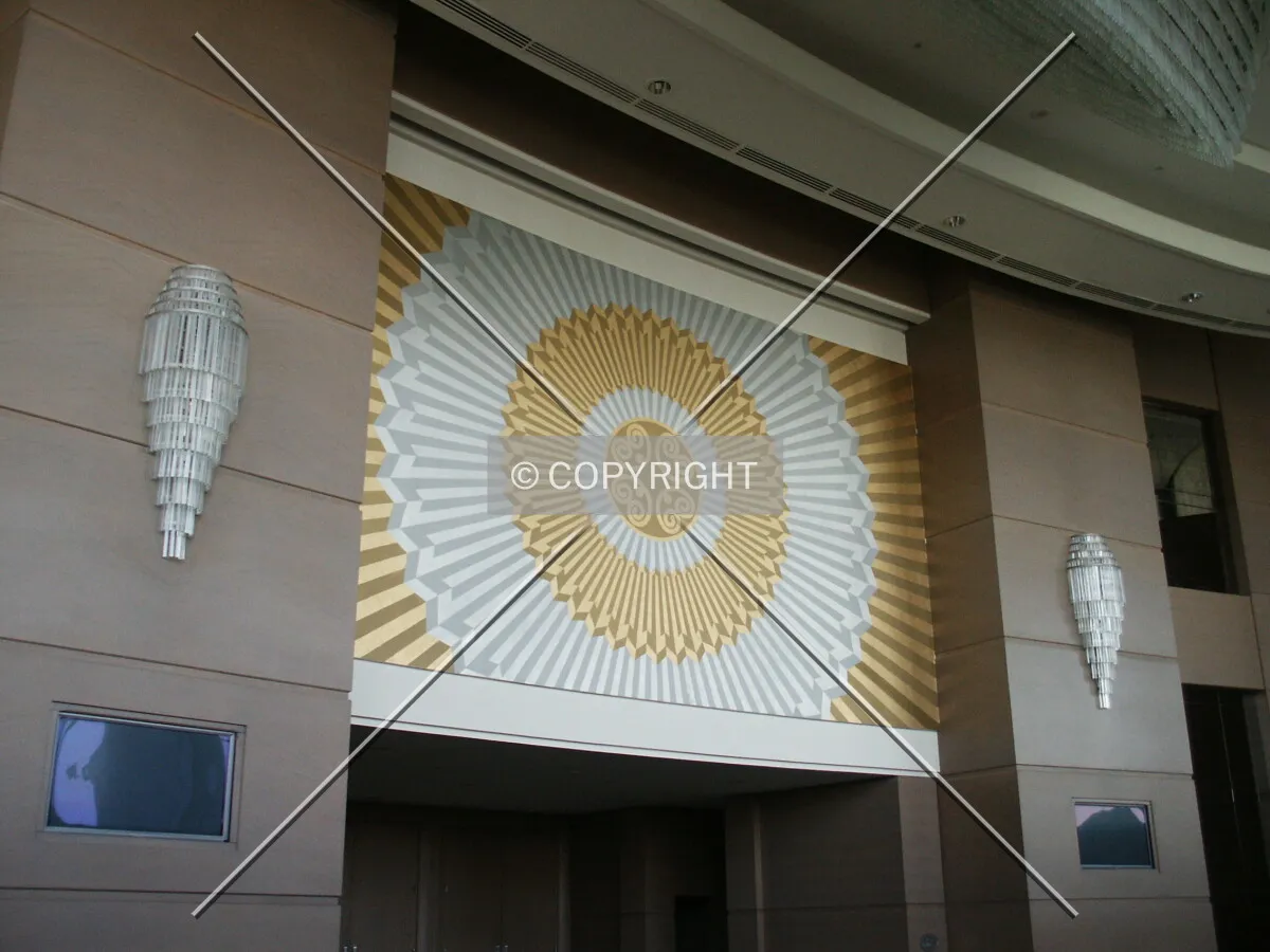 Mural over the ballroom entrance
