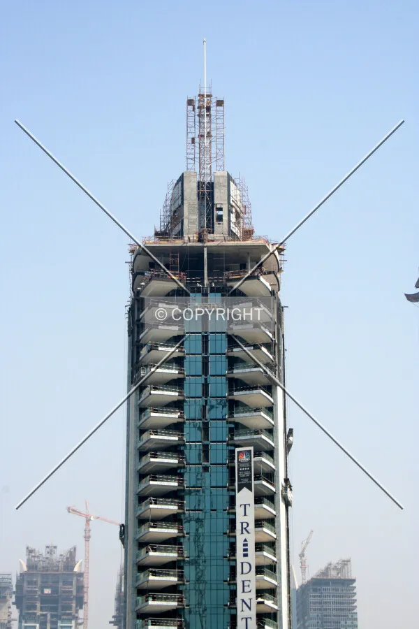 Looking up at the upper floors