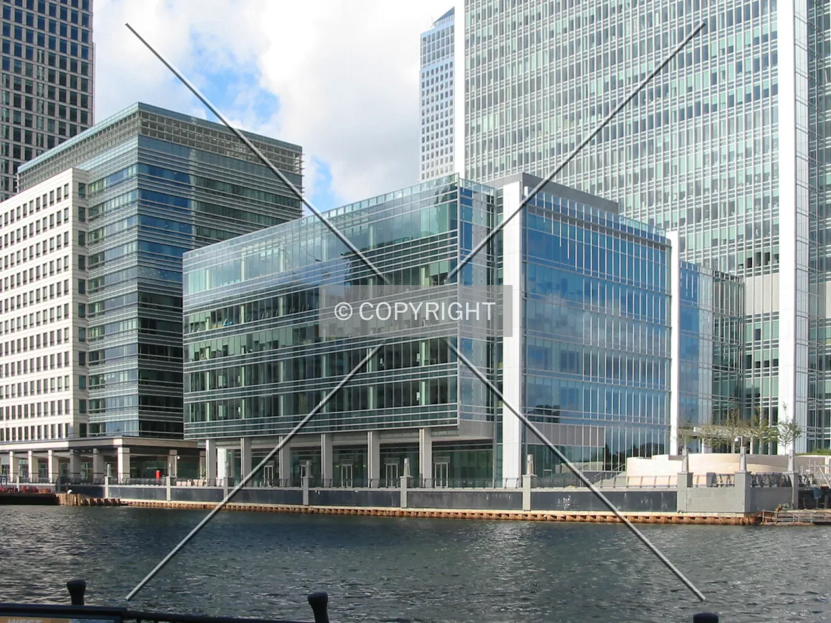 View of the low-rise section from Thames Quay