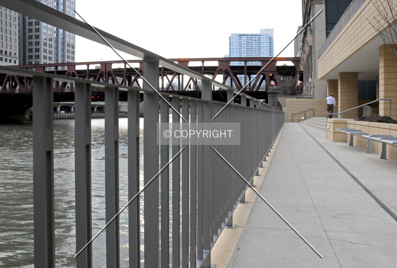 Riverwalk, looking west