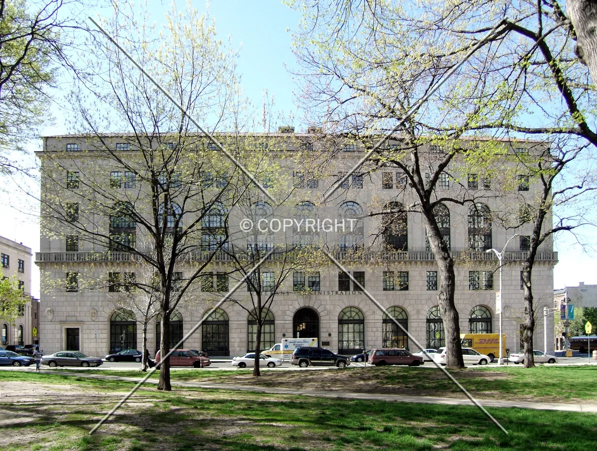 View from the northeast across Washington Park