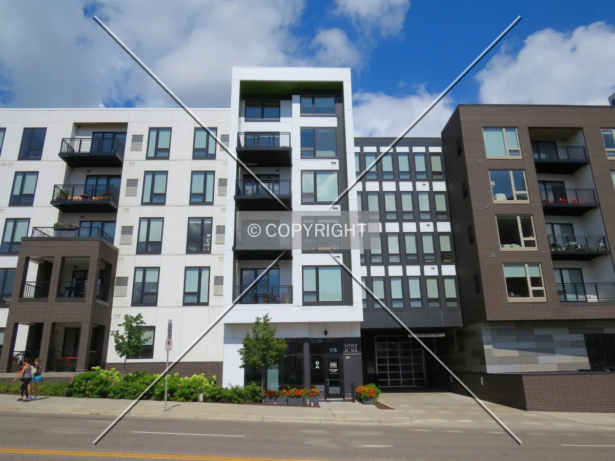 Entrance from across University Avenue NE