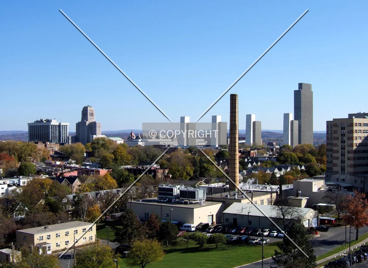 Downtown from the west
