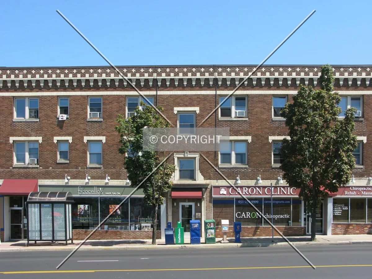 View to the east across Snelling Avenue