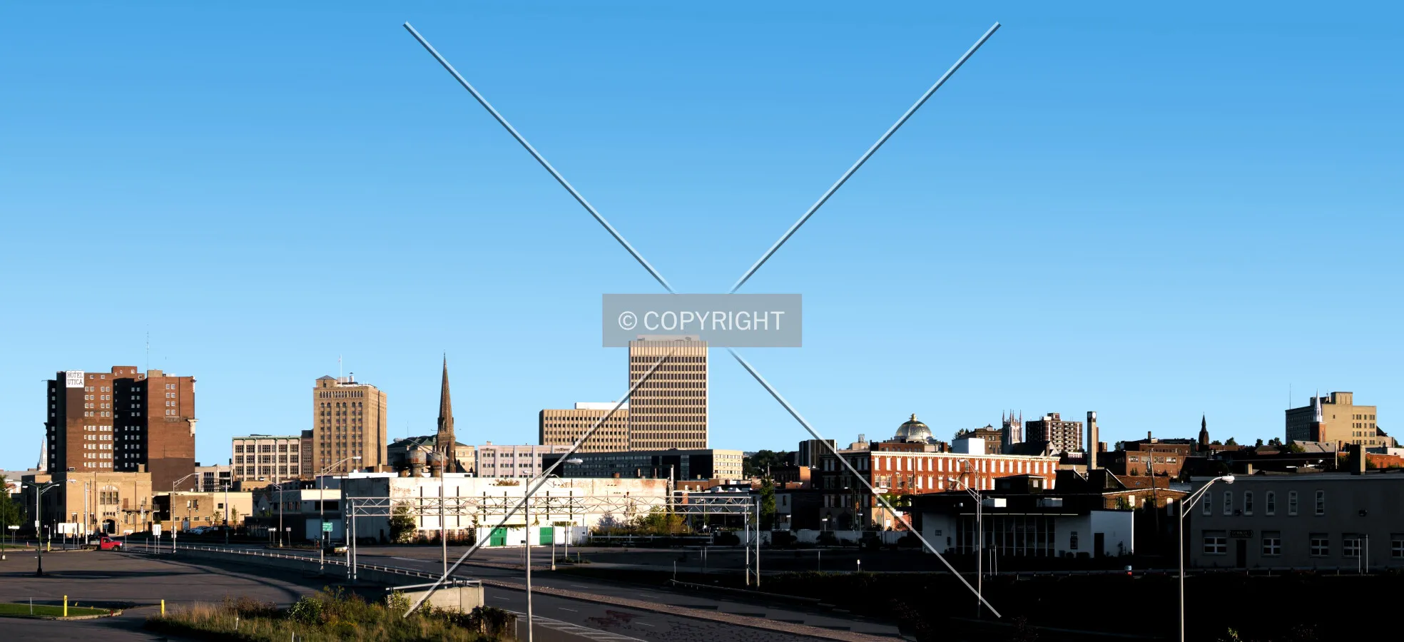 Downtown from the northwest