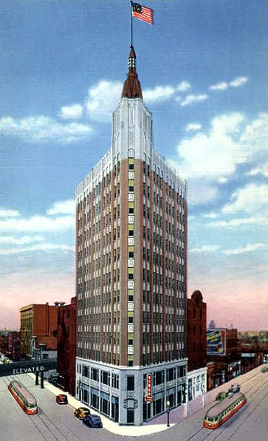 Vintage view from the southeast
