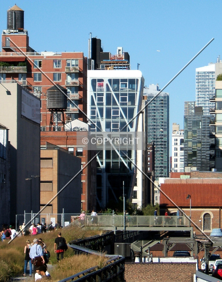 View from the southwest along the High Line
